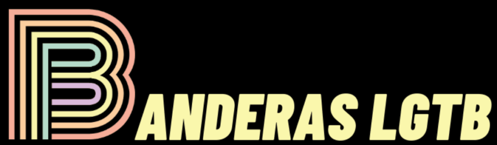 Logo de Banderas LGTB, con una 'B' grande y colorida seguida del nombre completo del sitio.